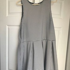 Black and white Checker print dress